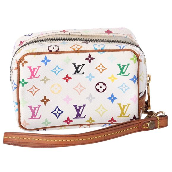 Louis Vuitton Murakami Wapity Case Multicolor Monogram M58033 Wristlet - Picture 1 of 7